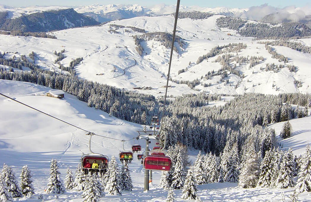 Chairlift Florian South Tyrol in Castelrotto / Alpe di Siusi